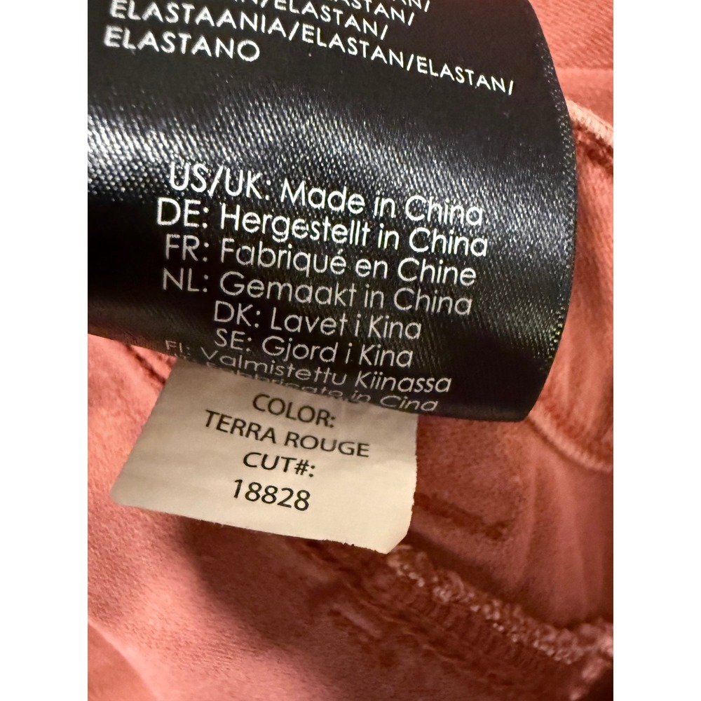 Liverpool Women's Wide Leg Crop Terra Rouge Lyocell Cotton Pants Size 12/31 - Picture 5 of 7